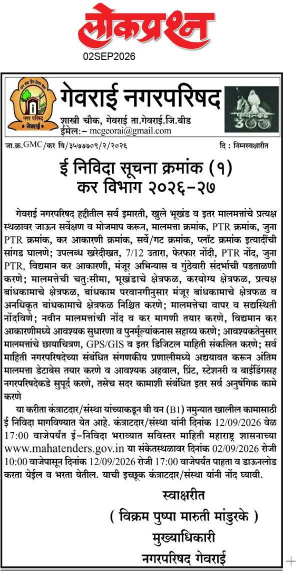 lokprashna Daily News Paper