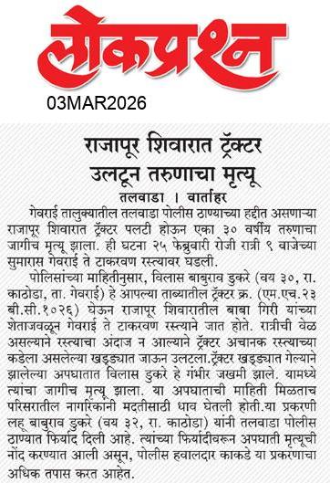 lokprashna Daily News Paper