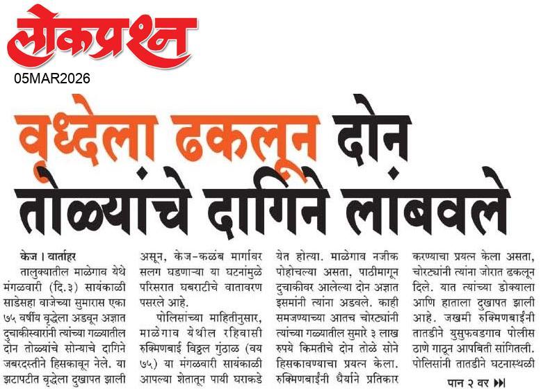 lokprashna Daily News Paper