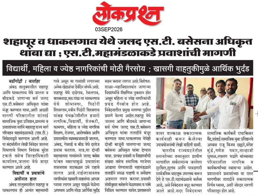 lokprashna Daily News Paper
