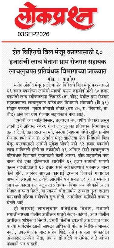 lokprashna Daily News Paper