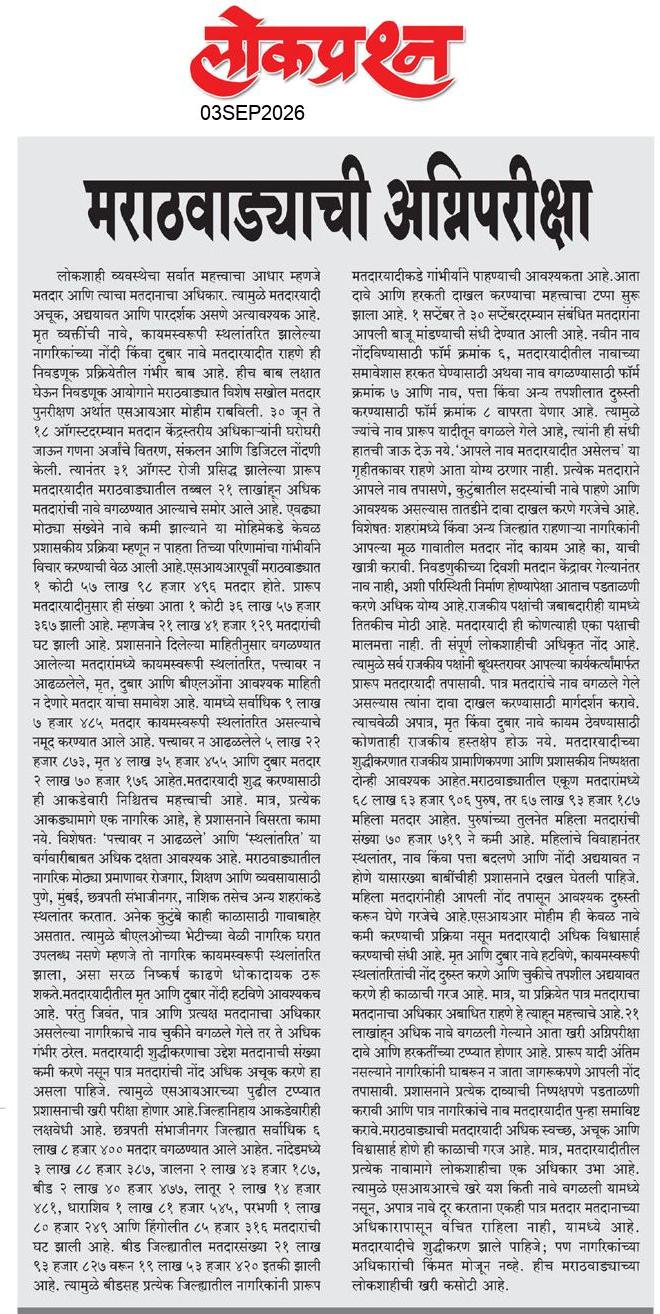 lokprashna Daily News Paper